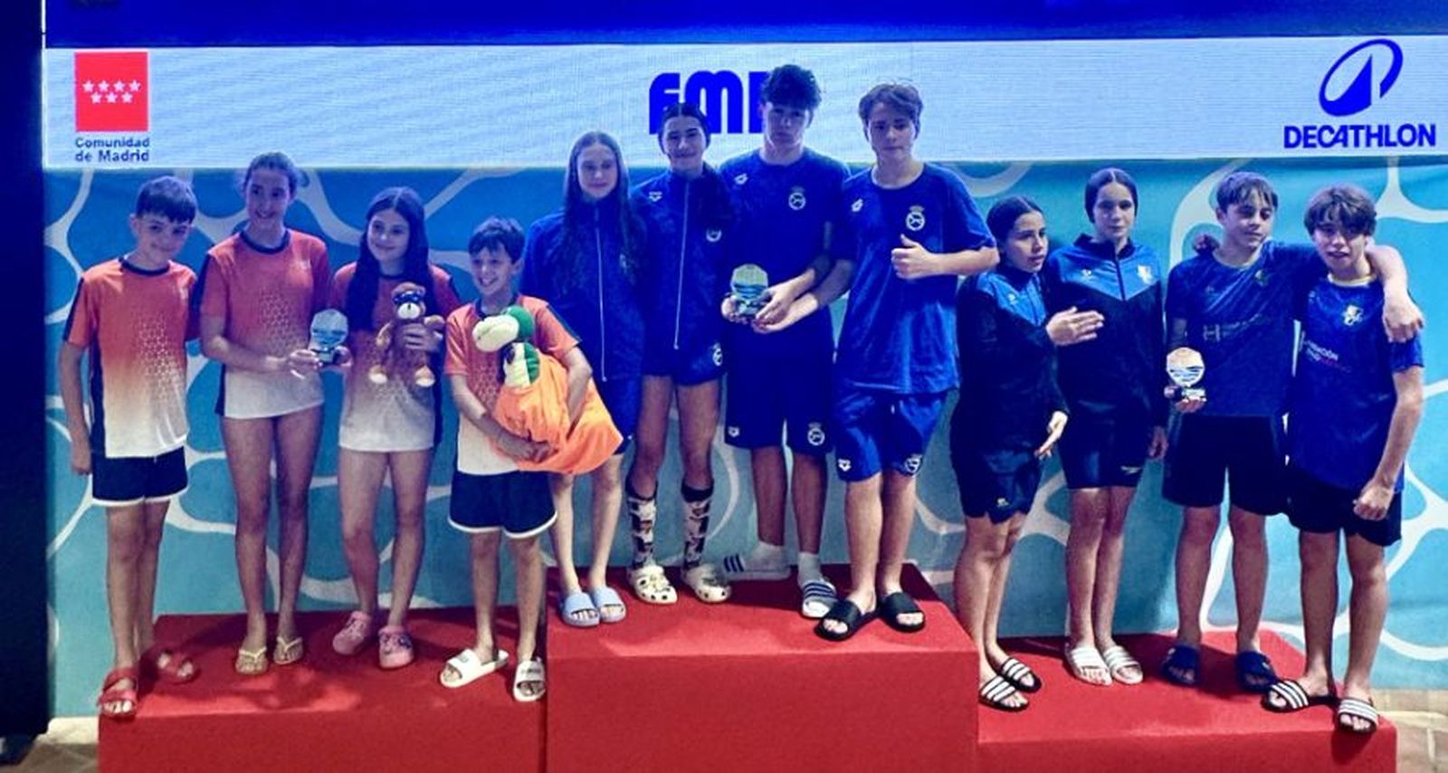 Podio del Campeonato Alevín de Verano de Madrid