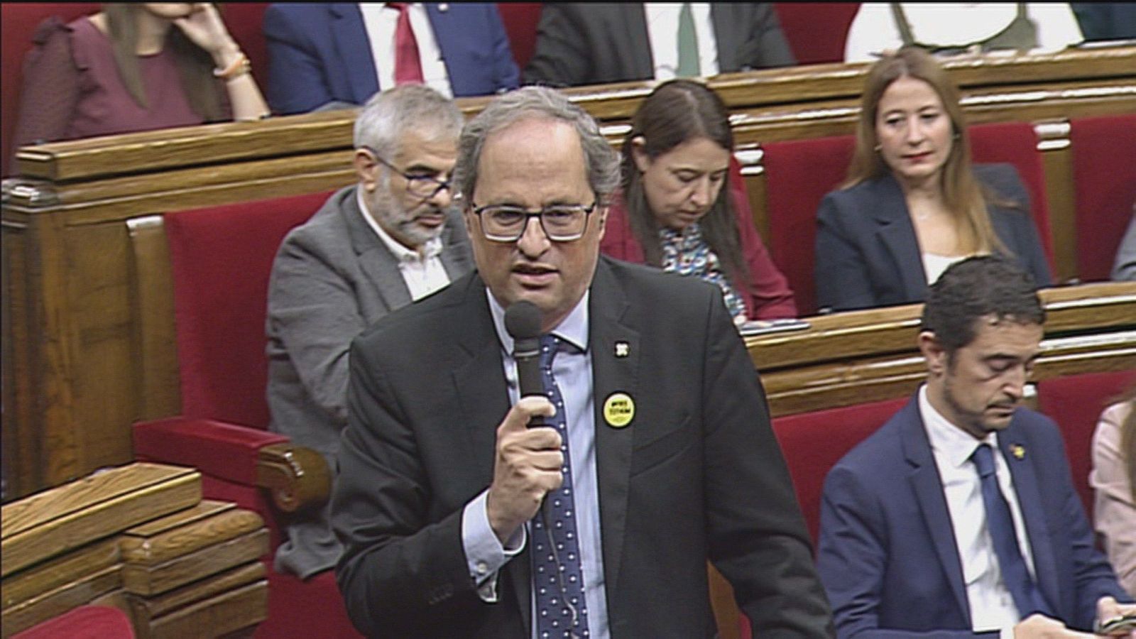 Torra insiste en el ultimátum a Sánchez porque "el crédito se ha acabado"