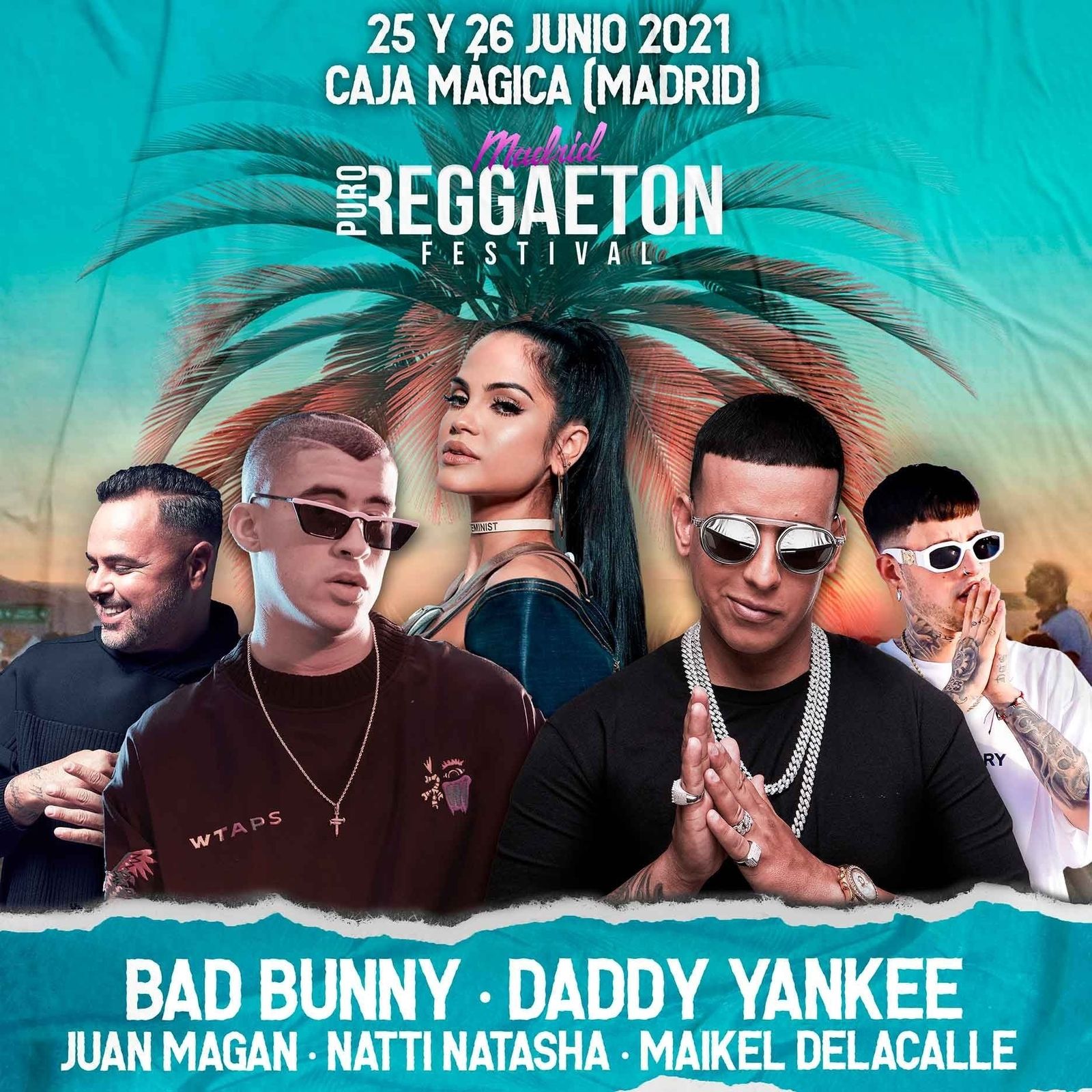 Cartel promocional del Madrid Puro Reggaeton Festival 2022