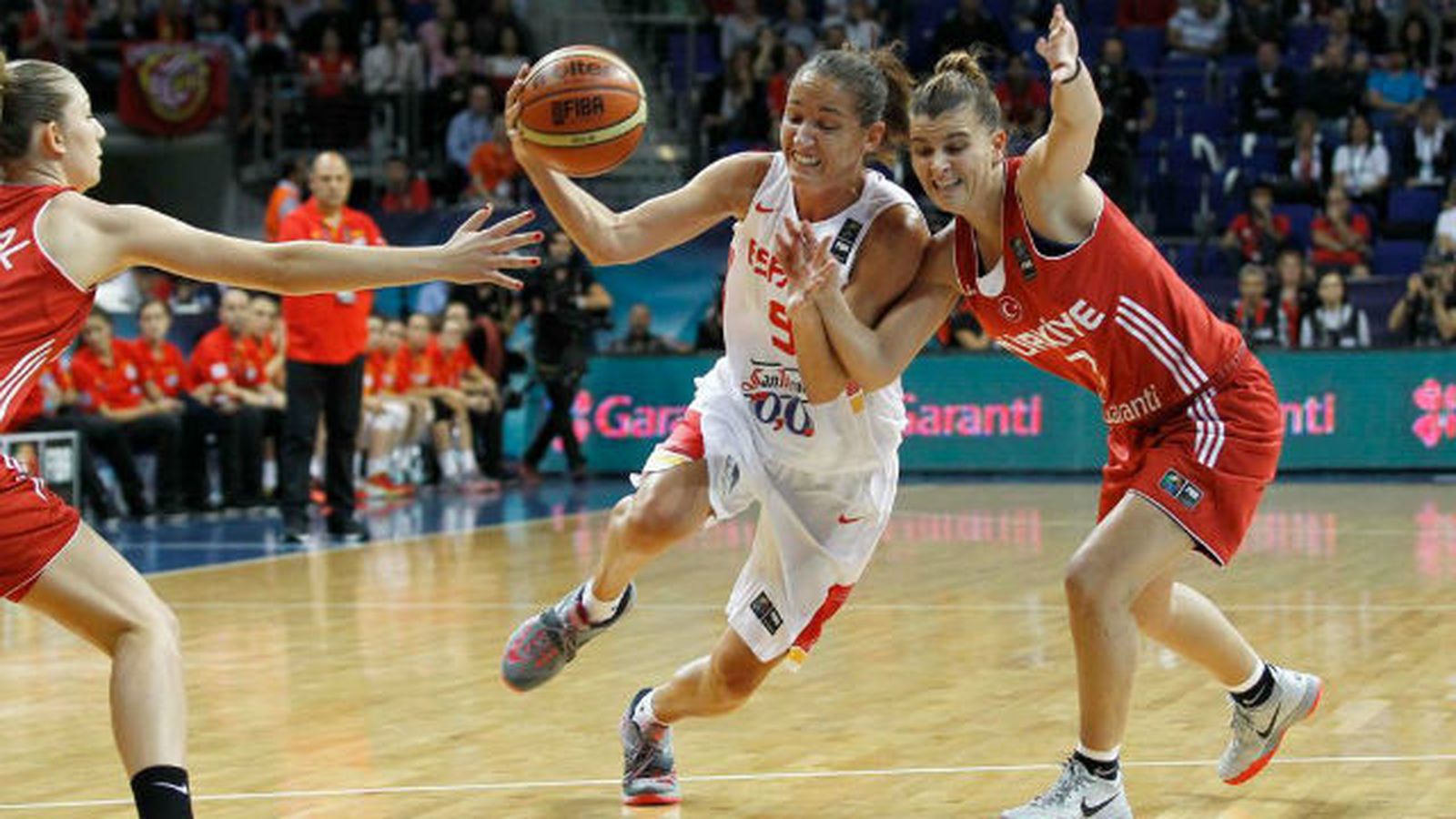 La selección española de baloncesto ante Turquía