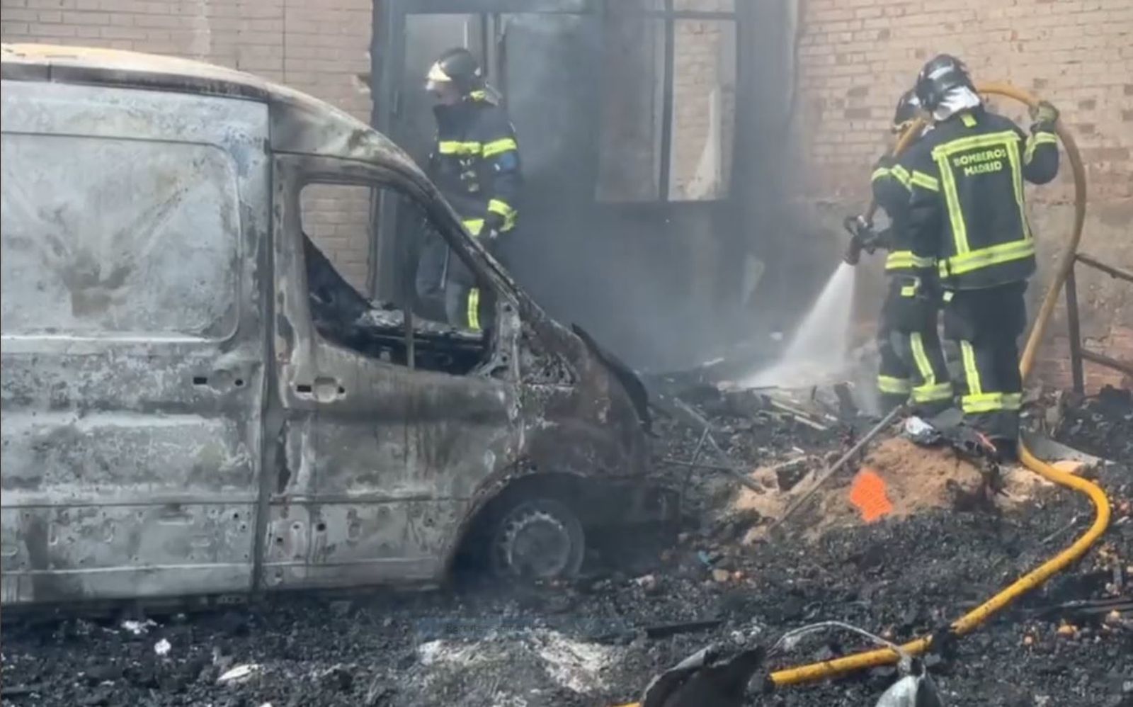 Incendio en Vallecas