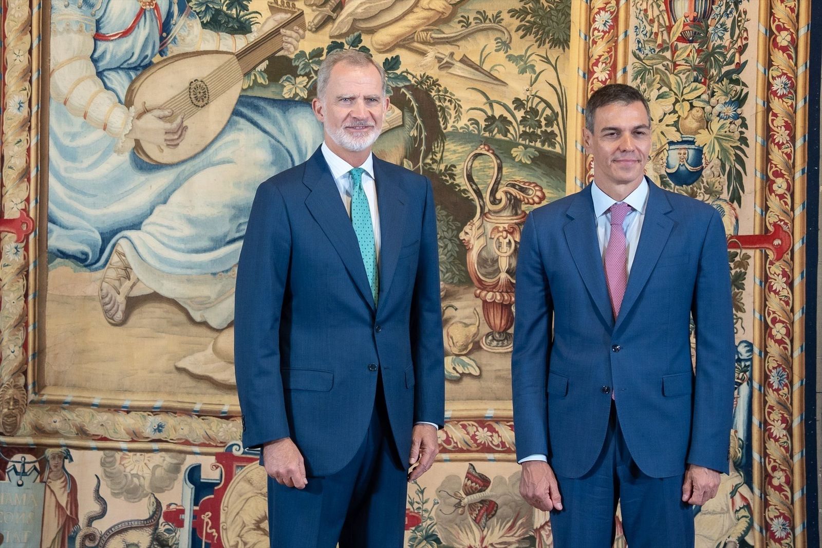 El Rey despacha con Pedro Sánchez por espacio de tres horas en su primera reunión tras las vacaciones de verano