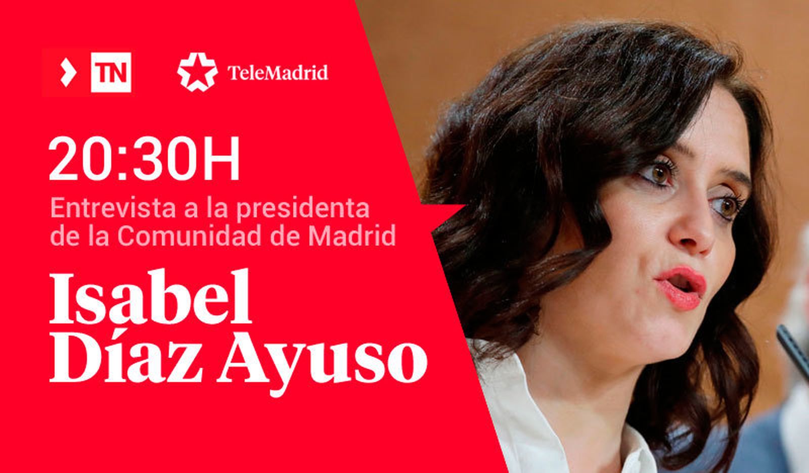 Entrevista a Isabel Díaz Ayuso en Telemadrid