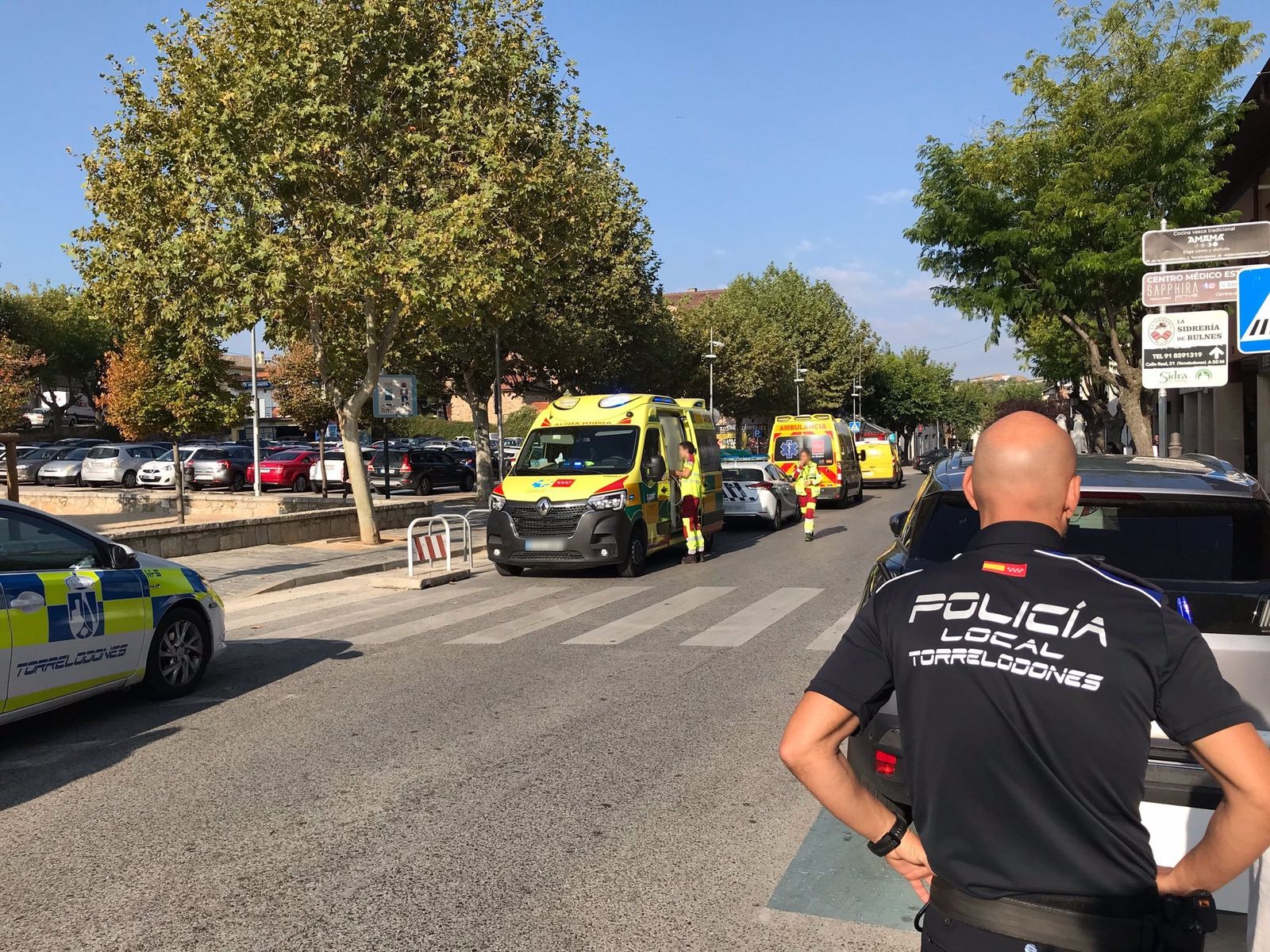 Asistencia del 112 y Policía Local de Torrelodones