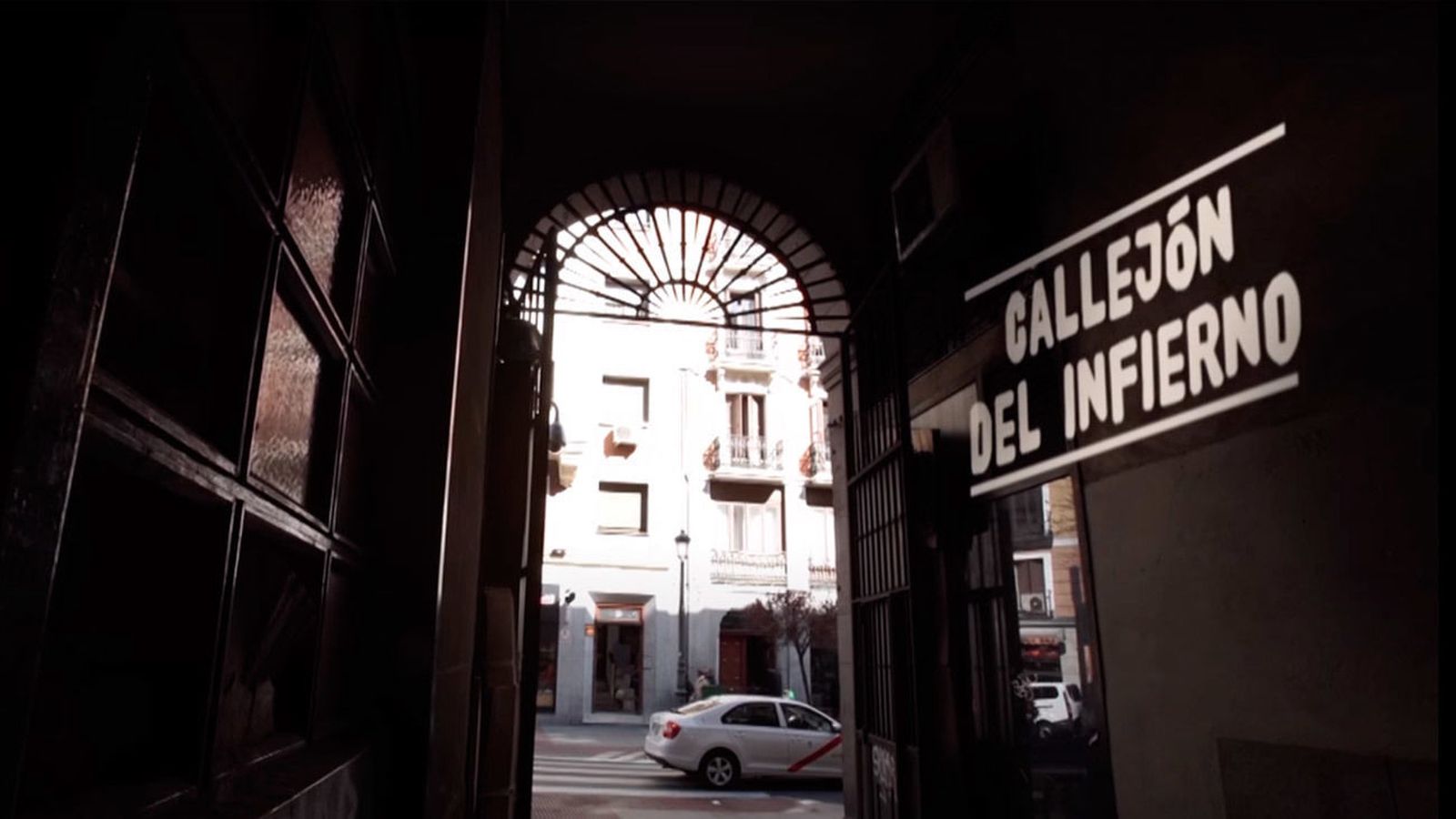 El callejón del Infierno, en la Plaza Mayor
