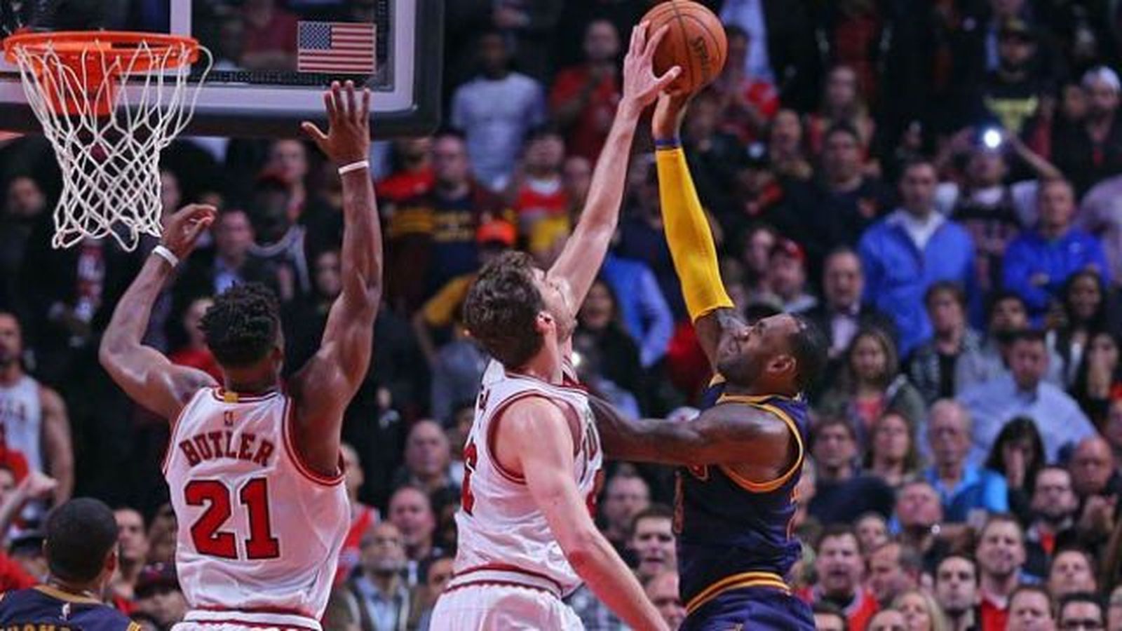 97-95. Los Bulls ganan a los Cavs gracias a un tapón de Gasol a LeBron