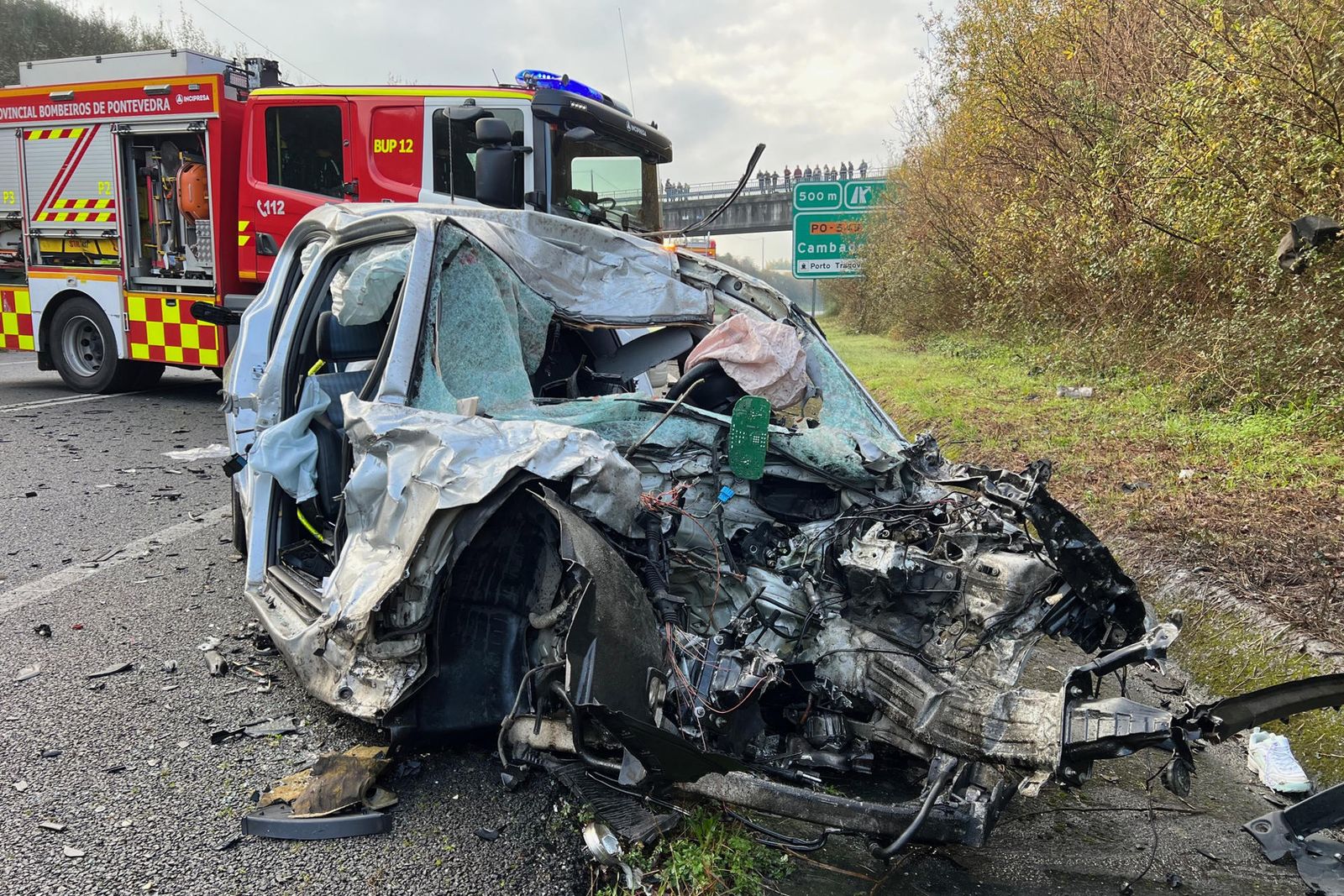 Mueren madre e hija en un accidente en Cambados, Pontevedra