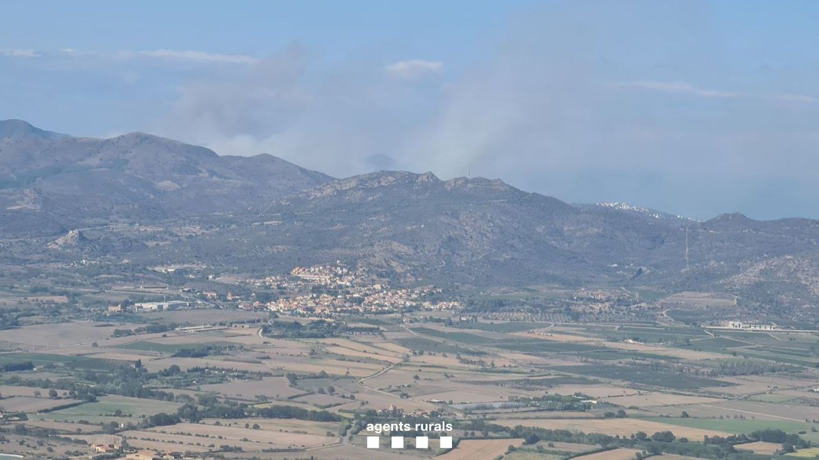 Incendio en Portbou (Gerona)