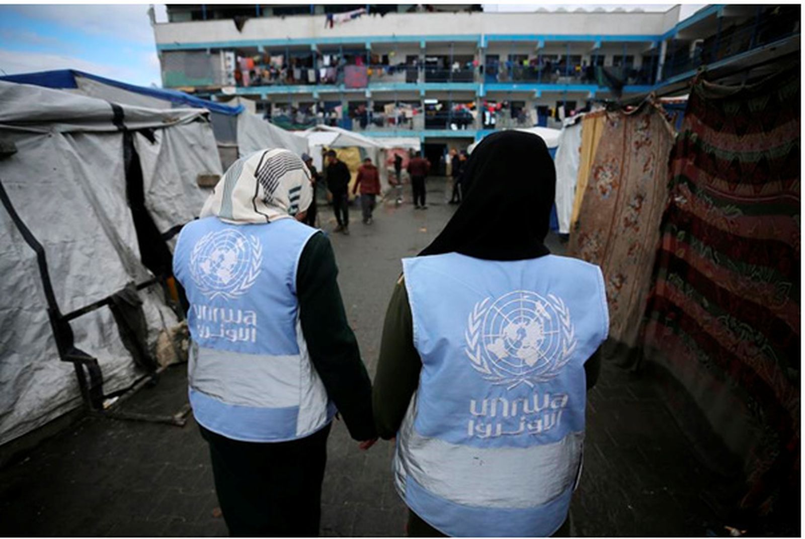 Voluntarias de UNRWA en Gaza
