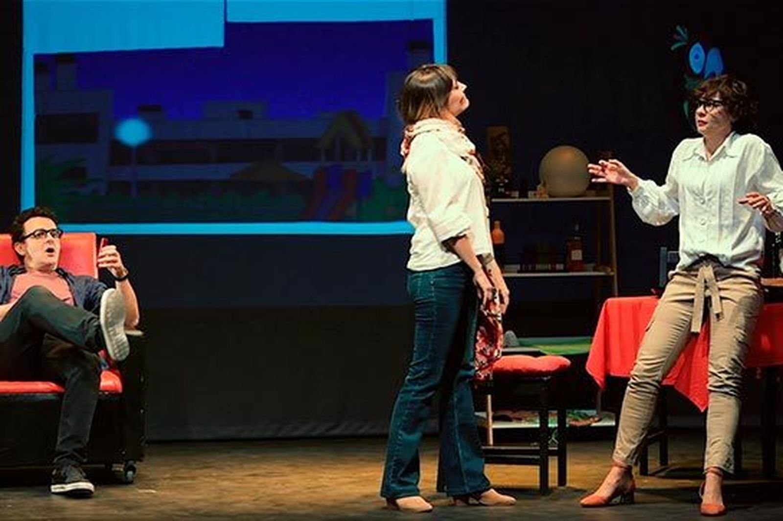 Un momento de la obra de teatro 'Liad@s'