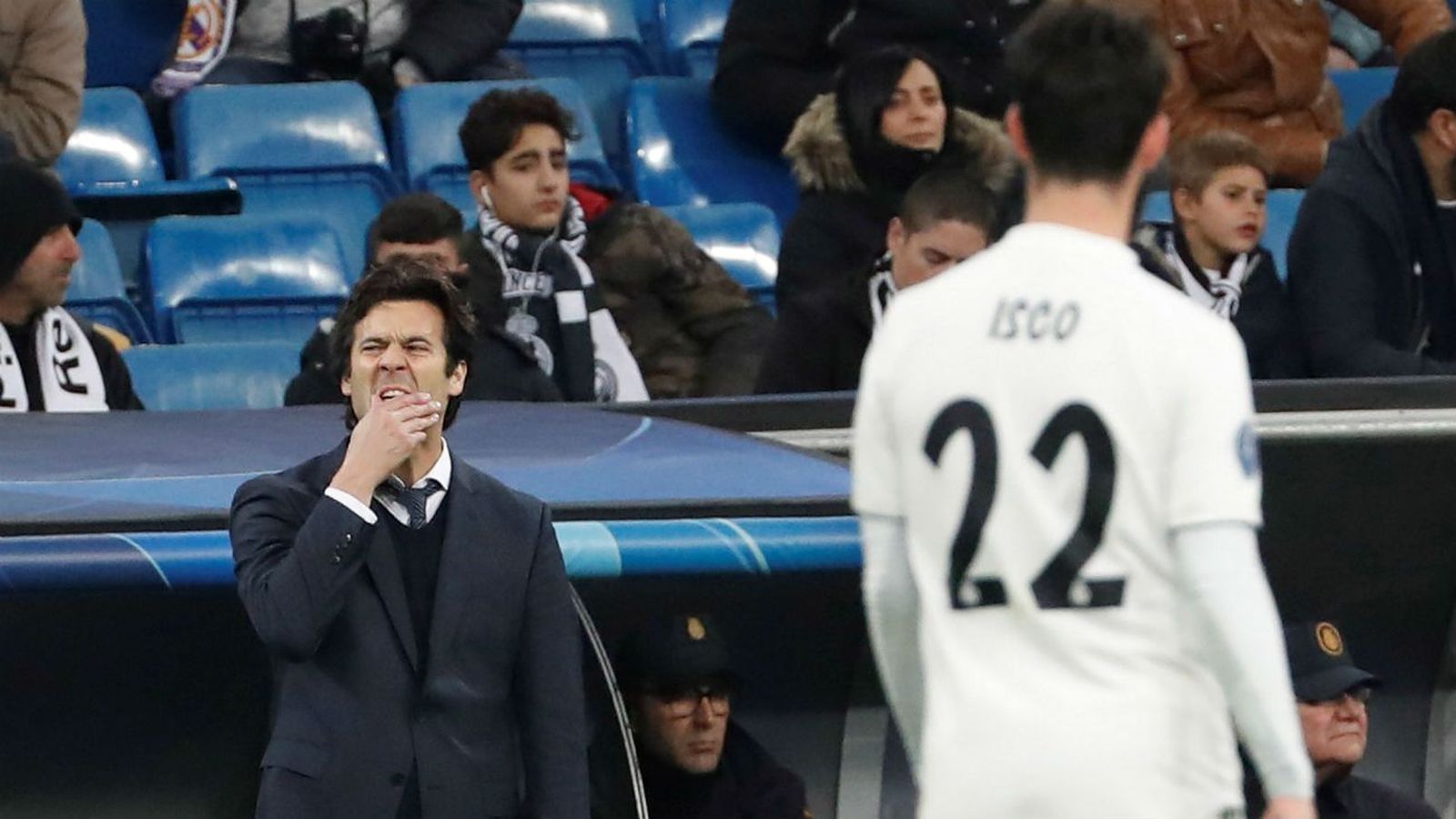 Solari explica el "¿Qué queréis?" de Isco: "Protestaba un córner"