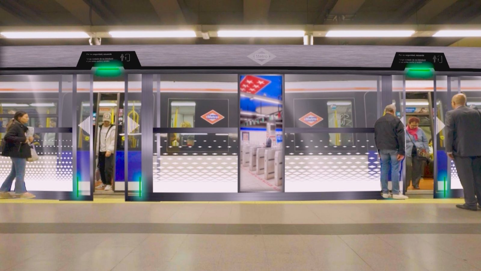 La Comunidad de Madrid invierte 100 millones de euros en puertas de andén para la línea 6 del Metro