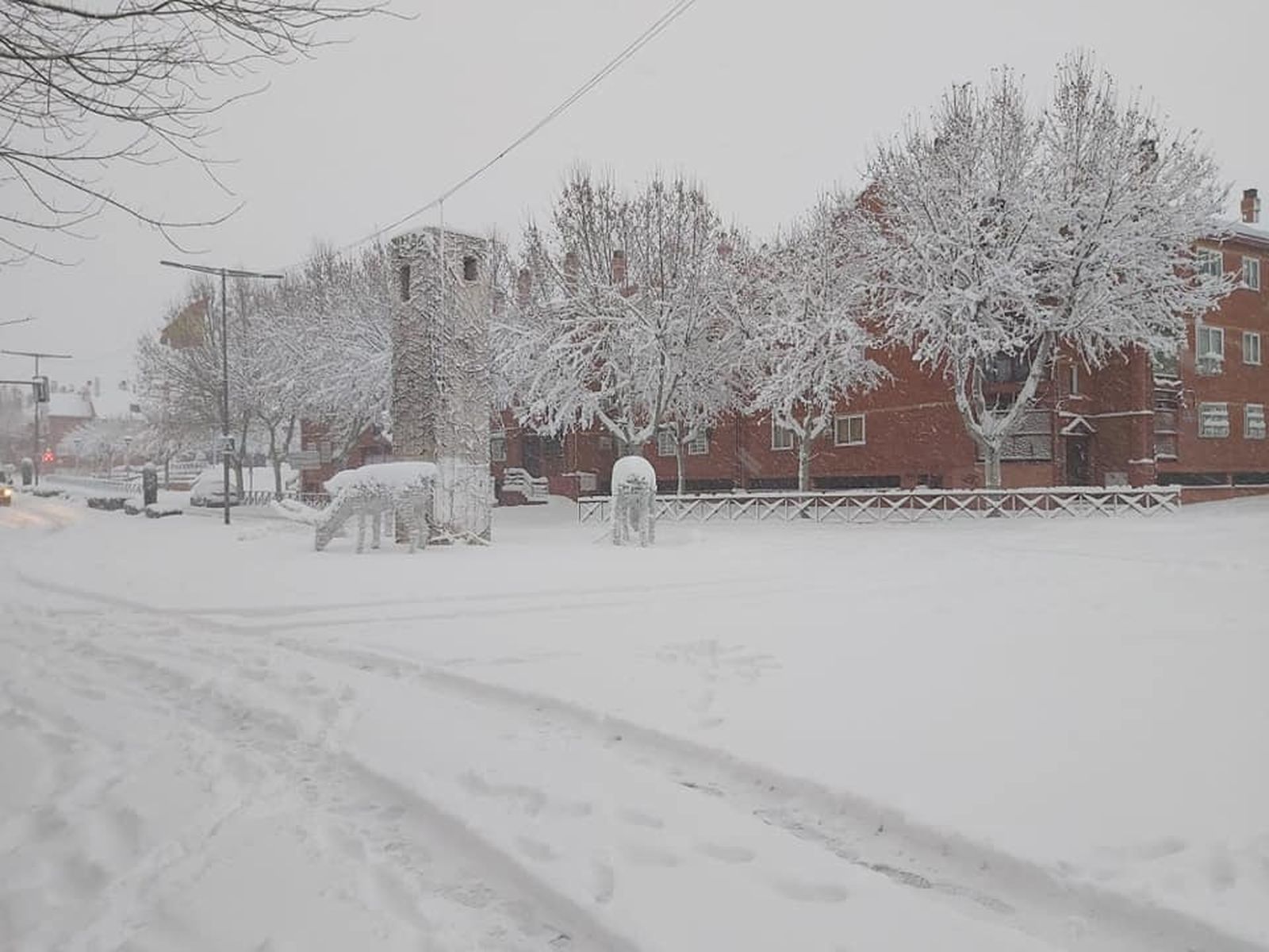 La nevada dejada por la borrasca Filomena en Mejorada del Campo