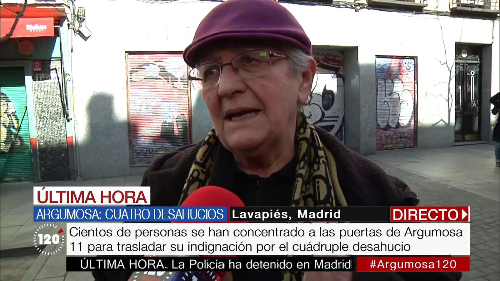 Los vecinos de Argumosa 11, indignados por el cuádruple desahucio