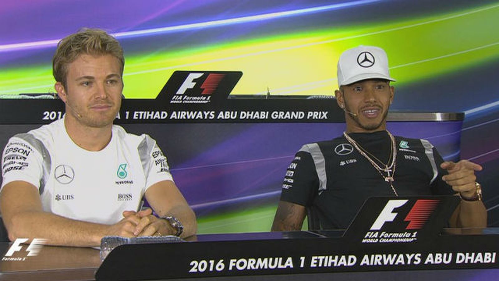 Rosberg y Hamilton
