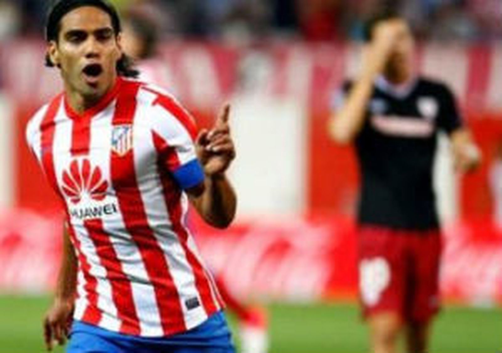 Falcao celebra un gol