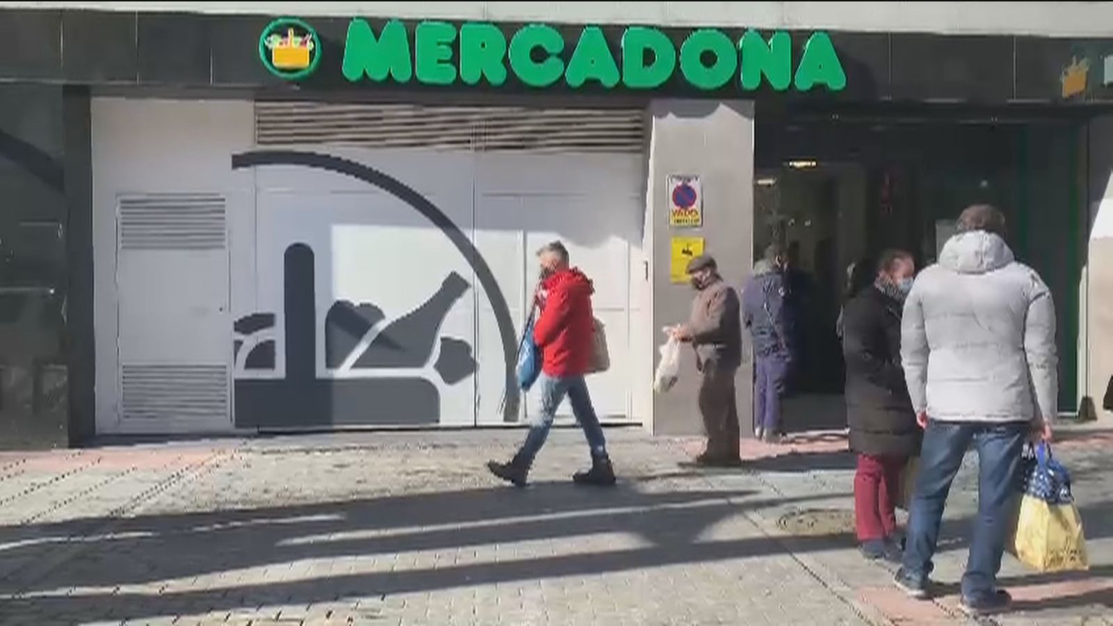 Entrada a un supermercado de Mercadona