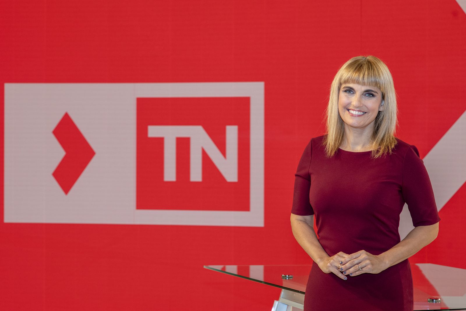 Lourdes Maldonado, presentadora del 'Telenoticias 1' de Telemadrid.