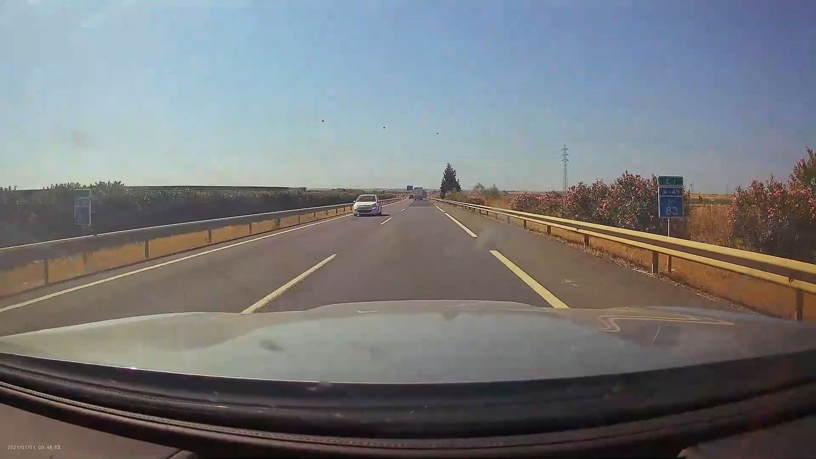 Conductora en sentido contrario por autovía