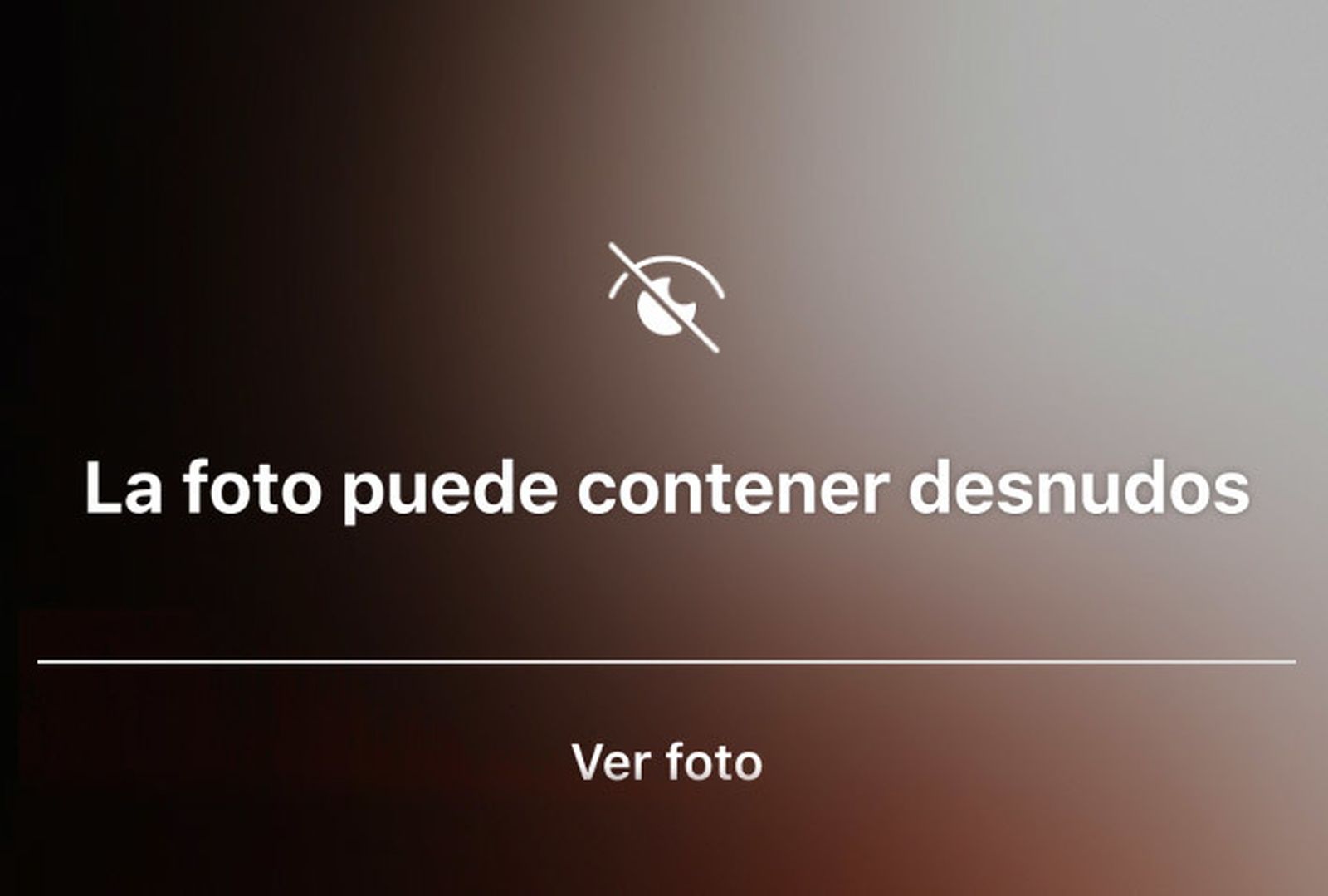 Mensaje de advertencia sobre contenido para adultos en Instagram