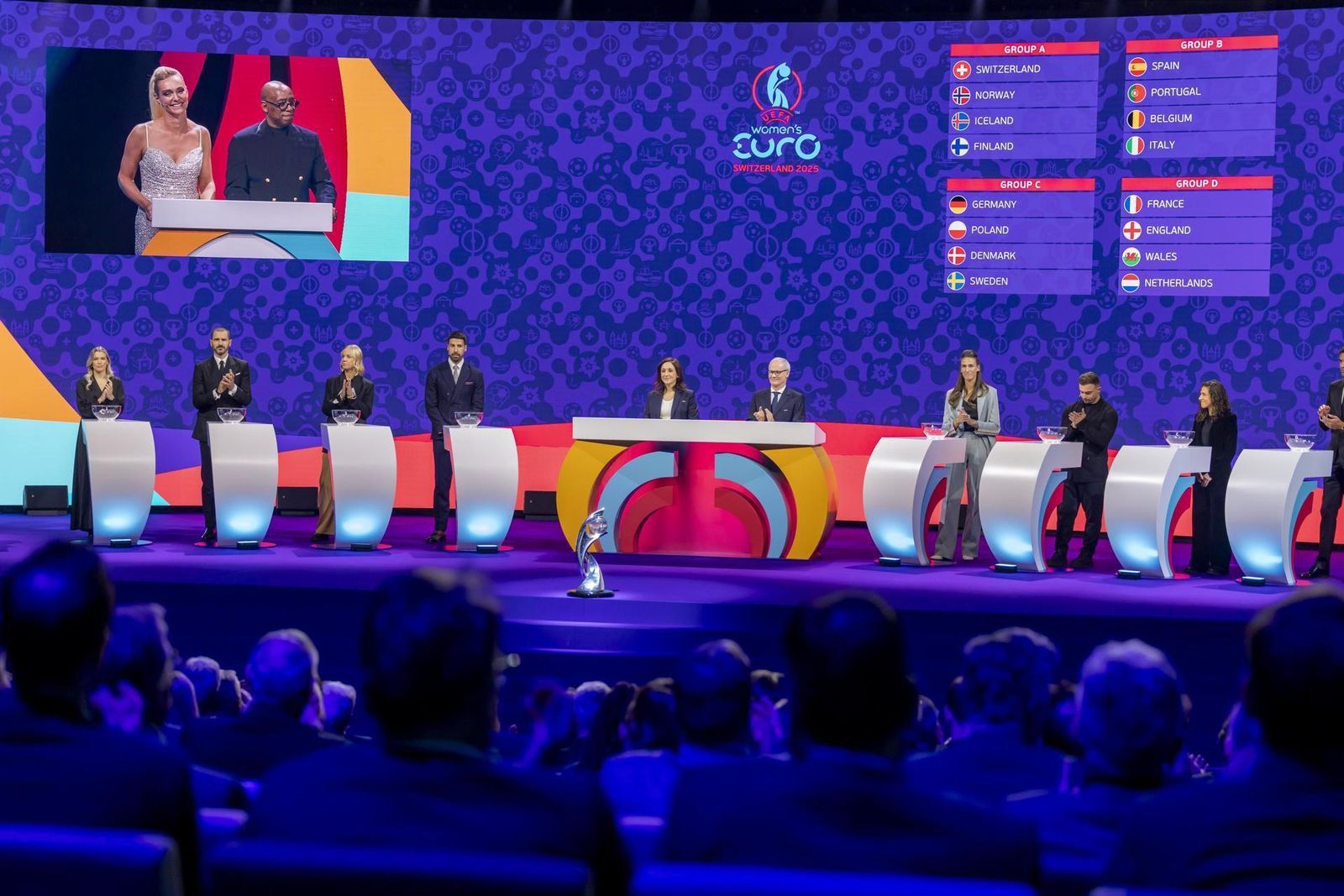 Sorteo de la Eurocopa femenina