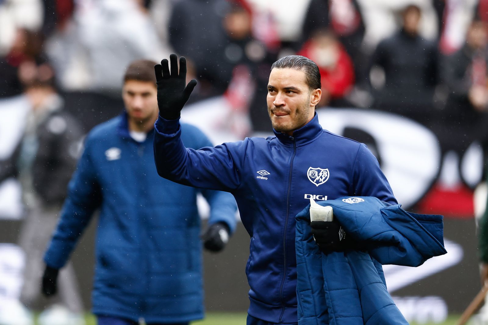 Raúl de Tomás, en el partido de su estreno con el Rayo