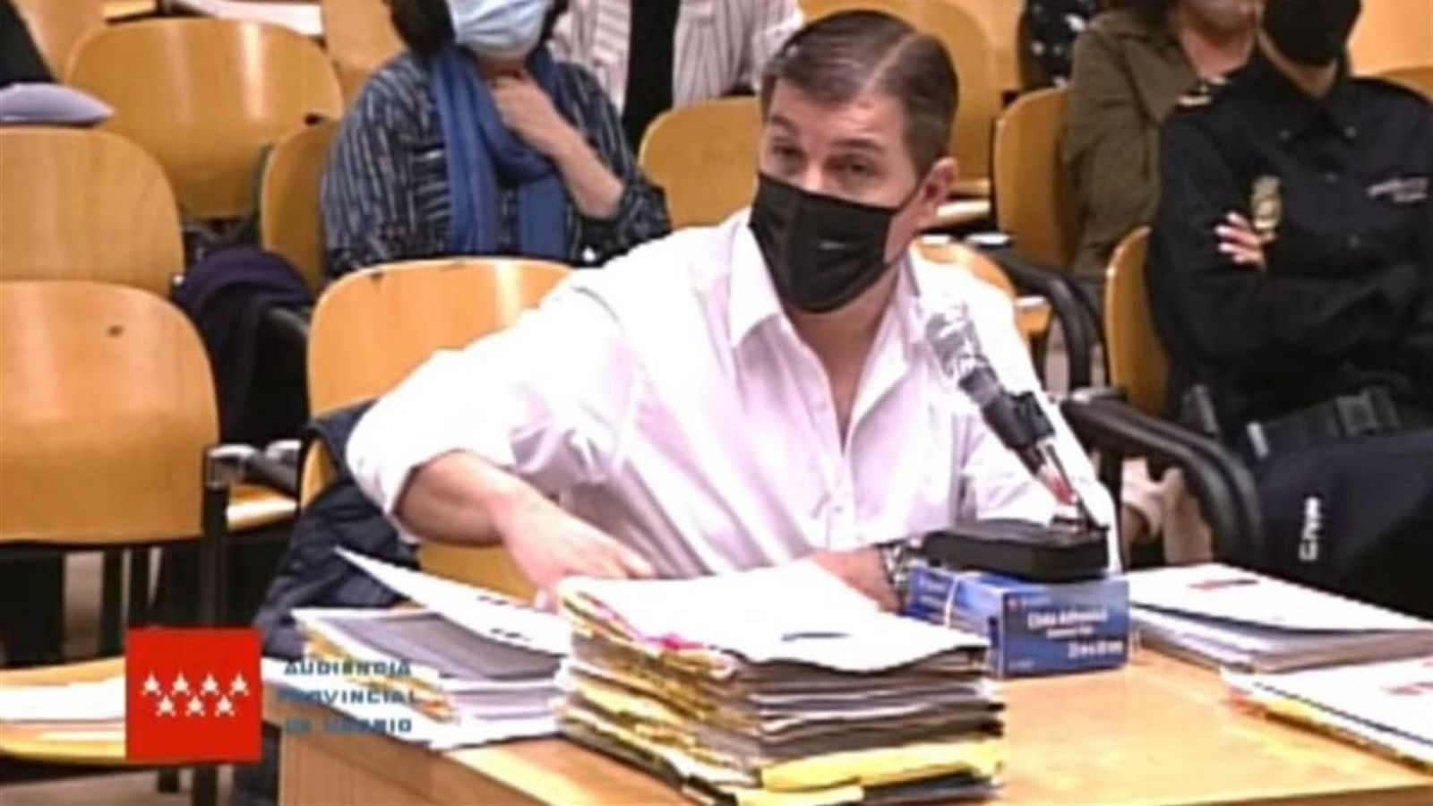 El 'Rey del Cachopo', César Román, durante el juicio