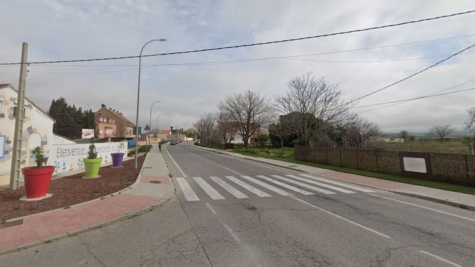 Cruce de la M-103y la Calle de la Soledad en Valdetorres de Jarama