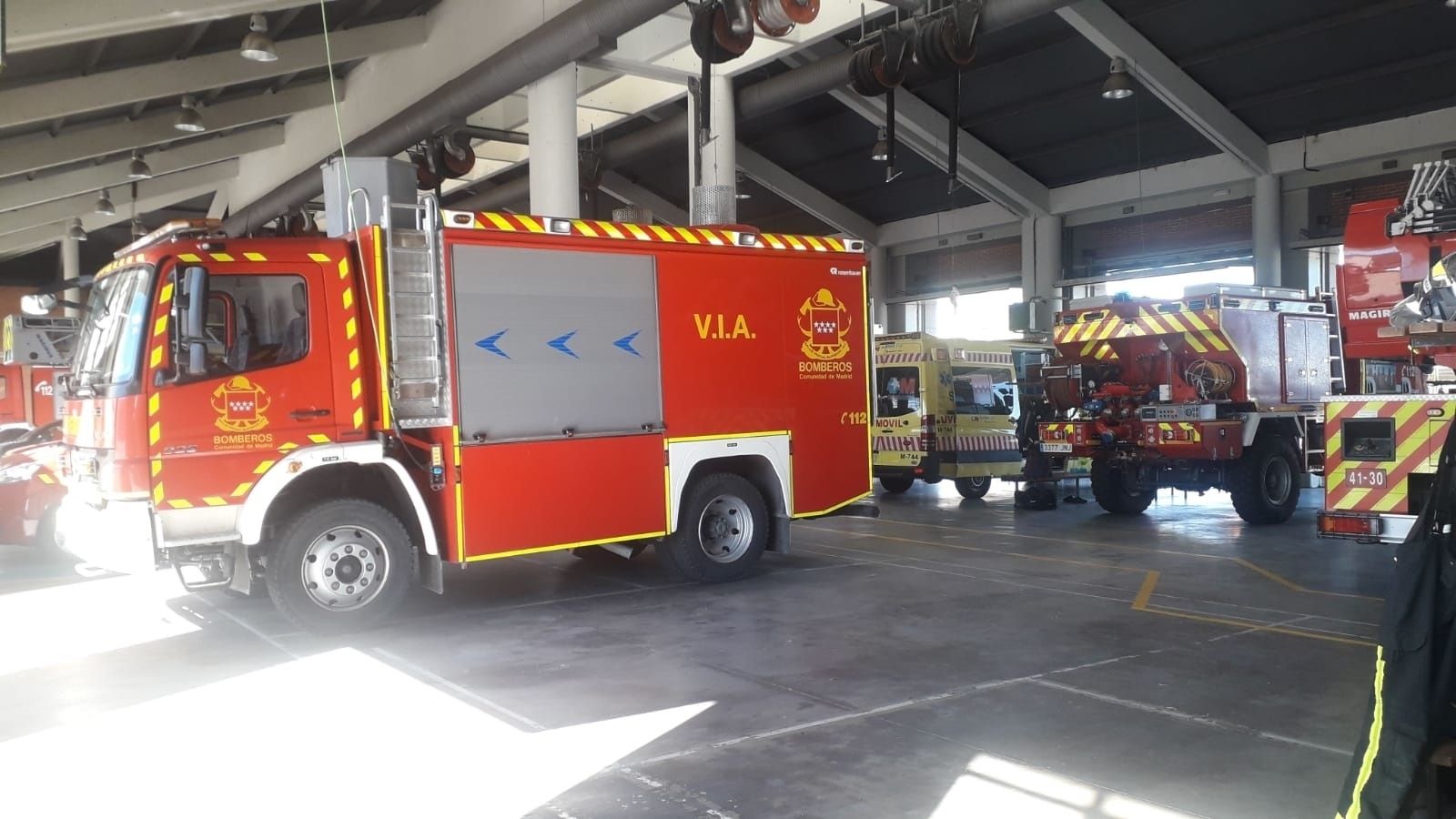 Parque de bomberos de la Comunidad de Madrid en Las Rozas