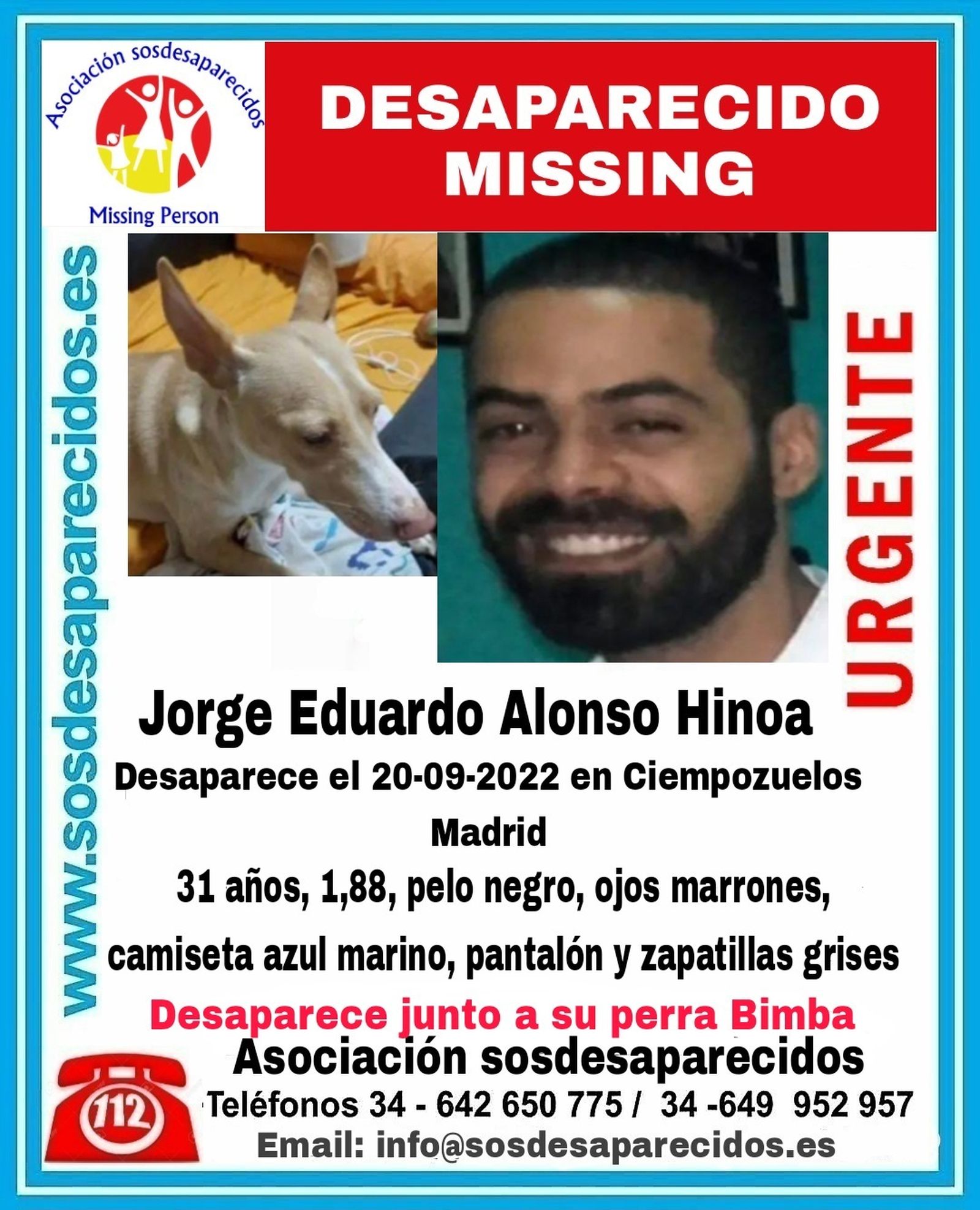 Desaparecido en Ciempozuelos