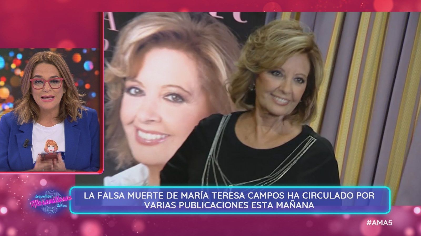 Toñi Moreno aclara la polémica de la falsa noticia sobre María Teresa Campos