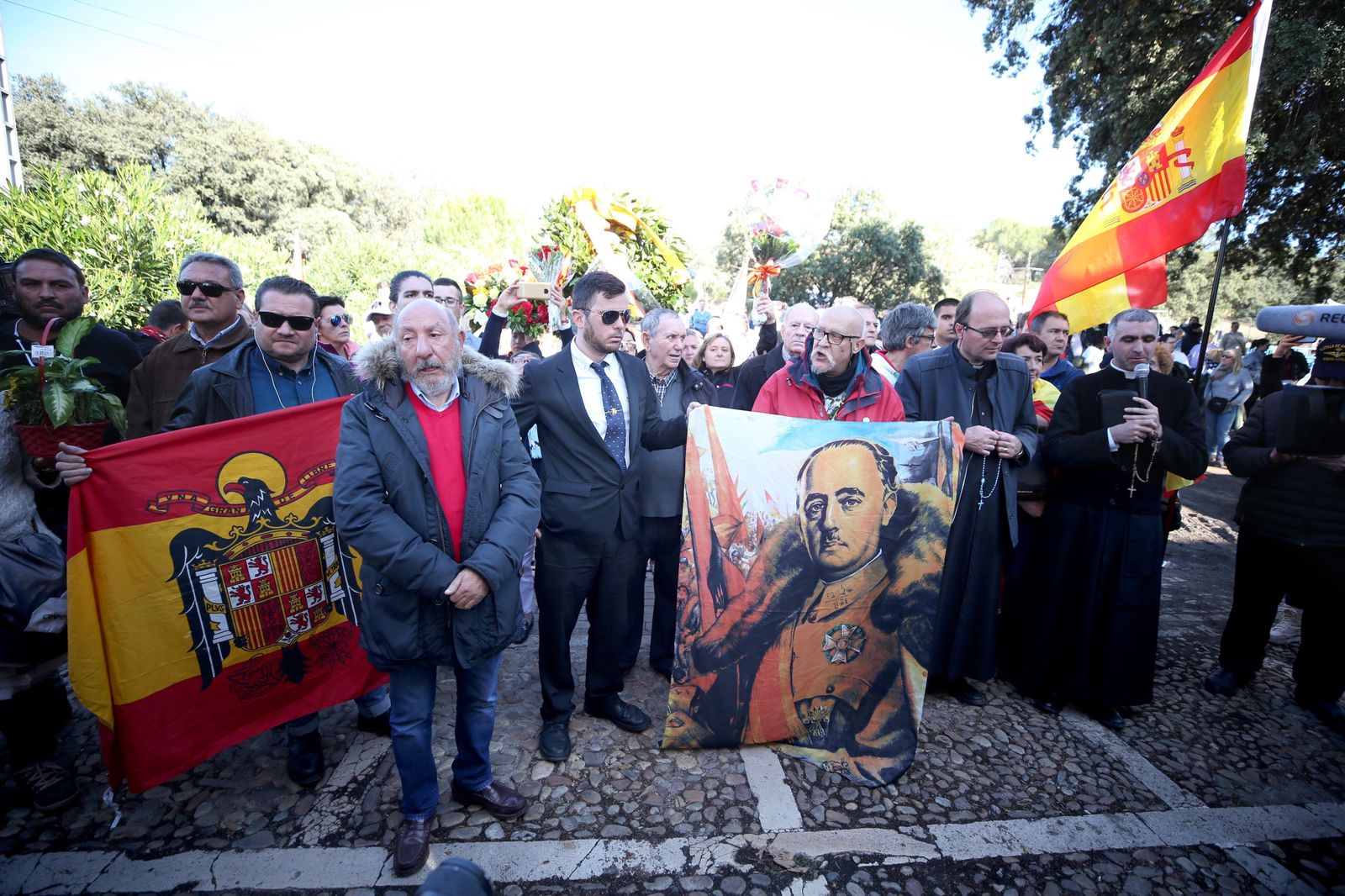 Simpatizantes de Franco en Mingorrubio