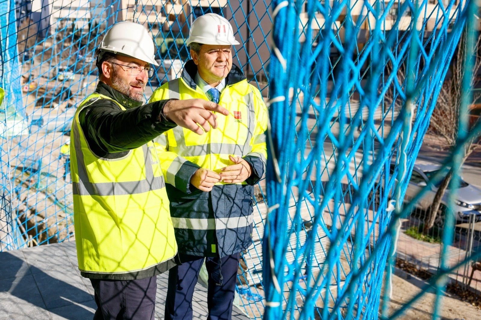 Trabajo en la obra de viviendas para el Plan Vive de Colmenar
