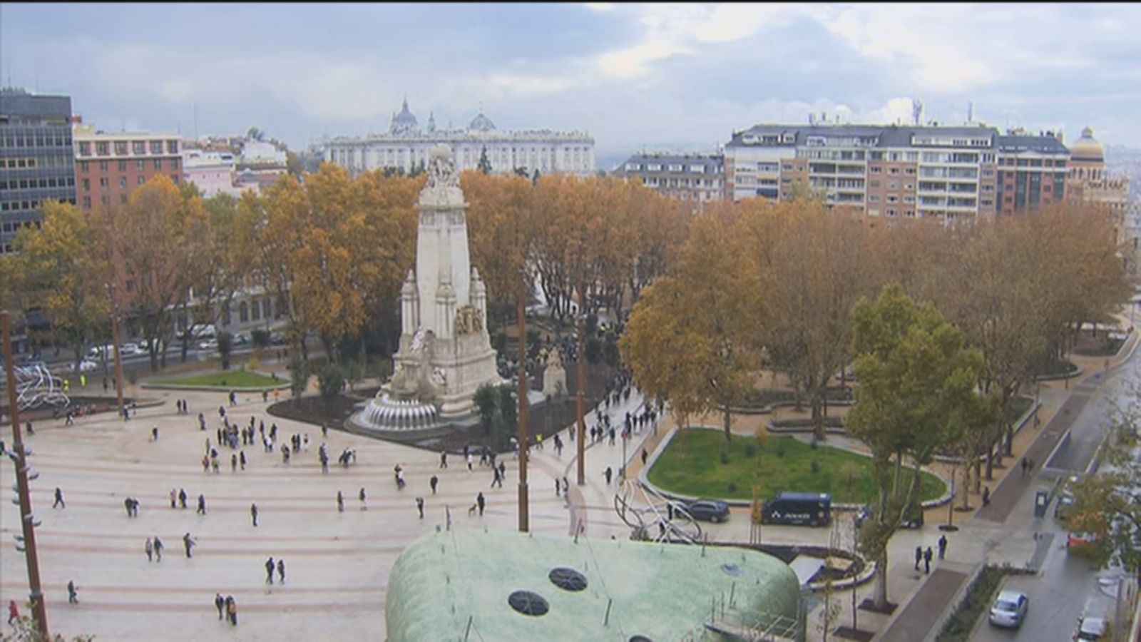 Así luce la nueva Plaza de España