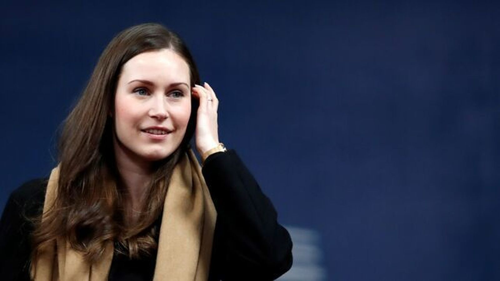 La primera ministra de Finlandia, Sanna Marin, a su llegada al Consejo Europeo, el 13 de diciembre, en Bruselas