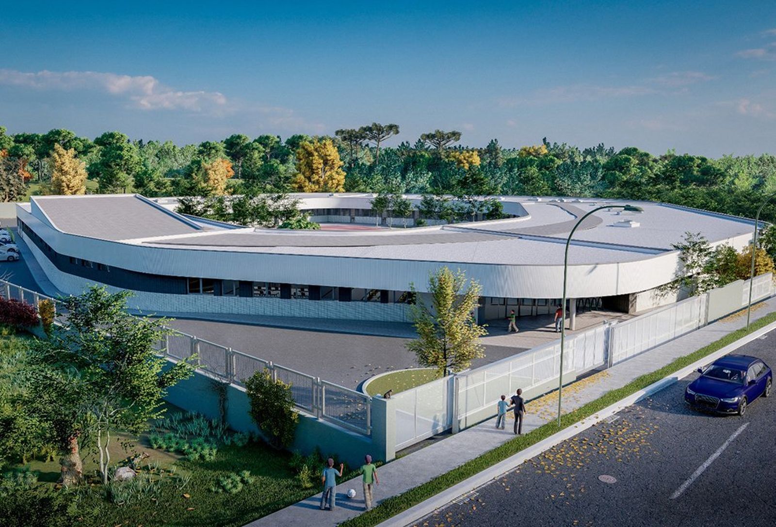 Ilustración del futuro centro de educación especial de Valdemoro