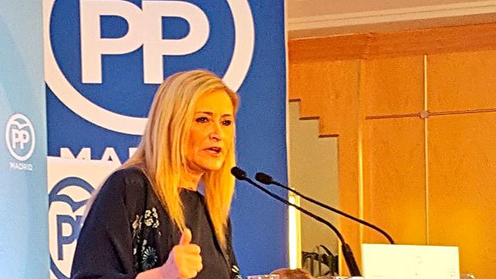 La presidenta d ela Comunidad de Madrid, Cristina Cifuentes en el Foro Madrid del PP