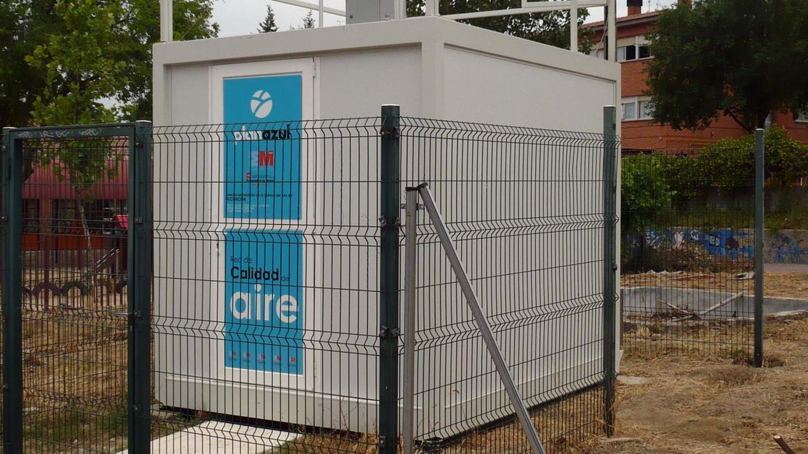 Una estación de medición de calidad del aire de la Comunidad de Madrid