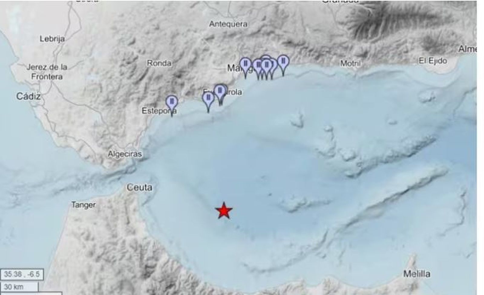 Terremoto en Málaga