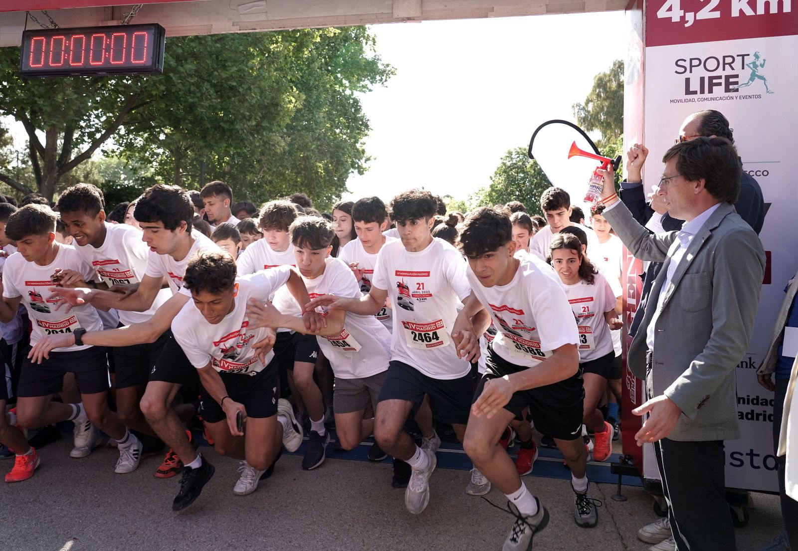 7.000 niños corren el MiniMaratón de Madrid en El Retiro