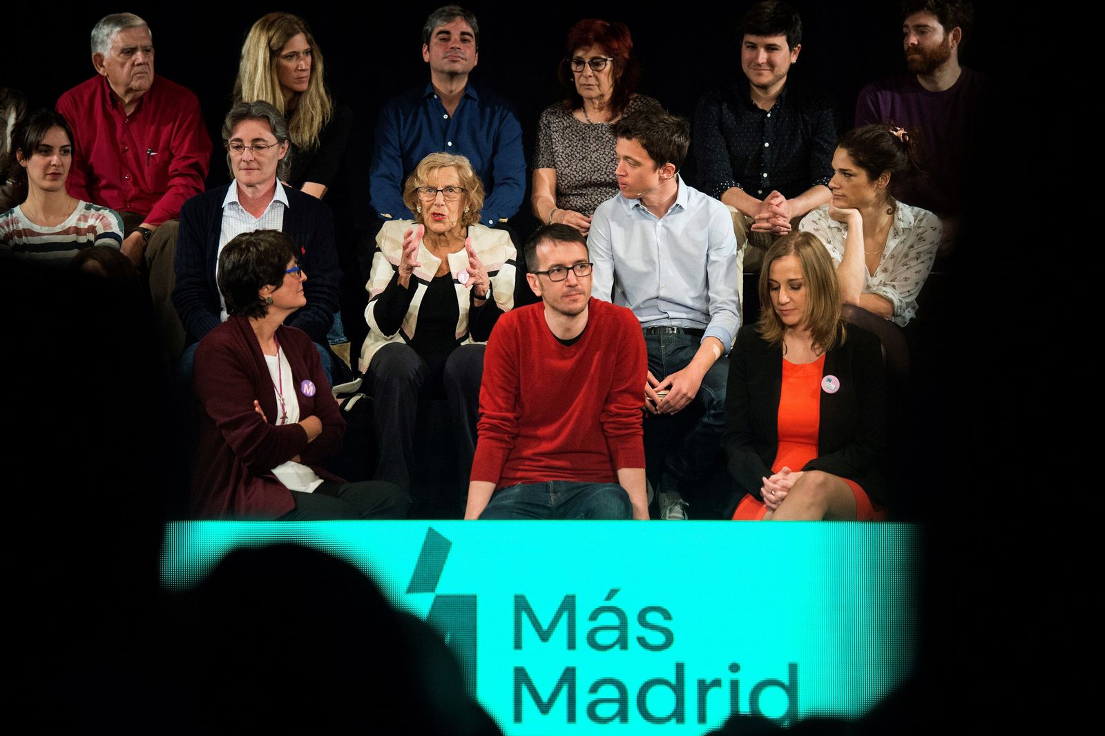 Errejón y Carmena presentan a los precandidatos de Más Madrid