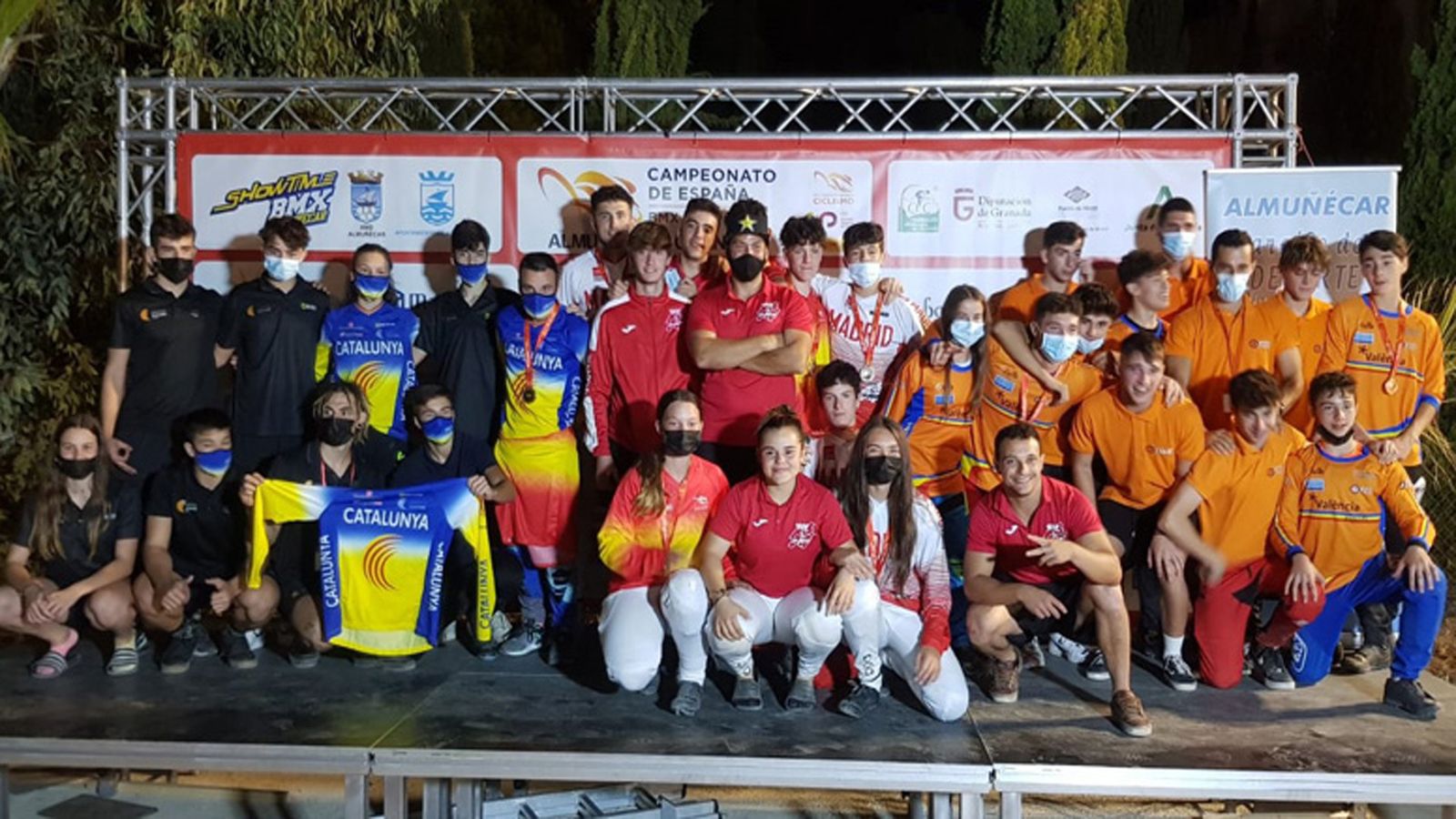 Podio del Campeonato de España de BMX
