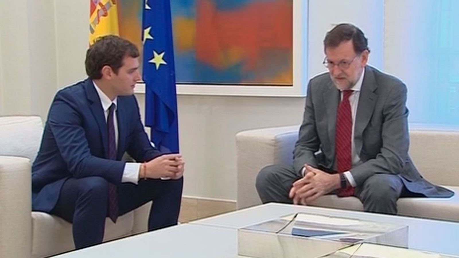 Rivera traslada a Rajoy el apoyo sin fisuras de Ciudadanos ante el 1-O