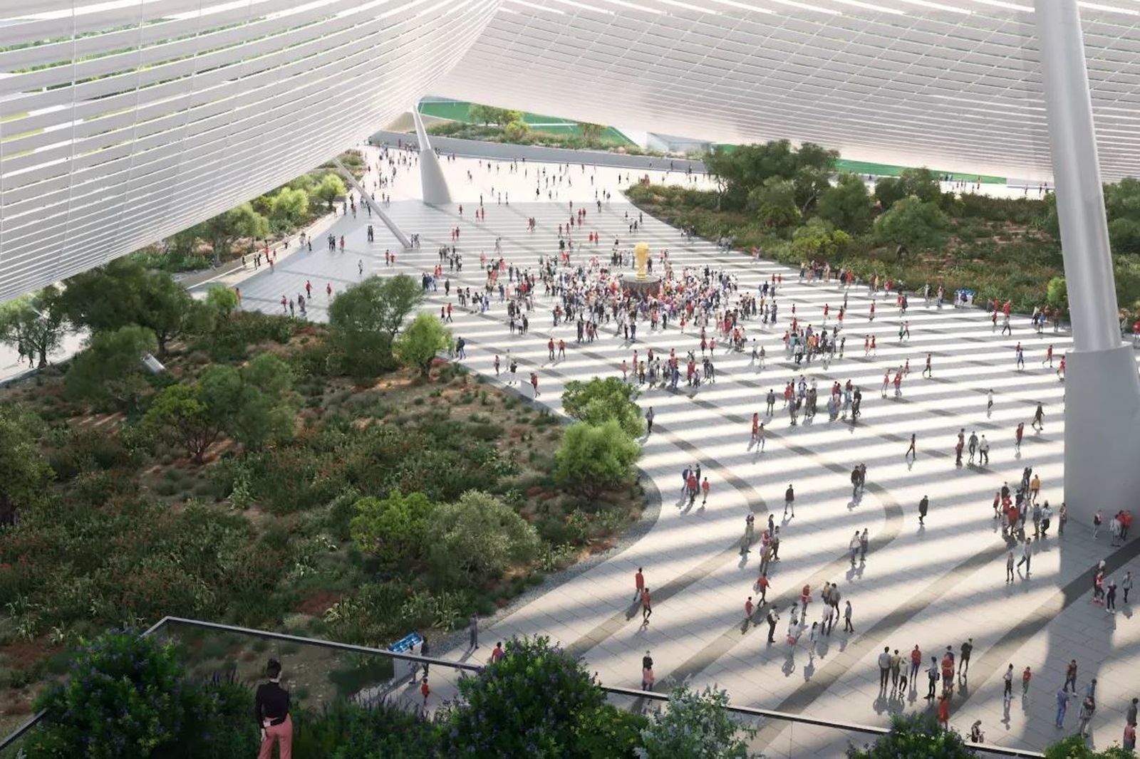 Imagen del prototipo del estadio Hassan II de Marruecos