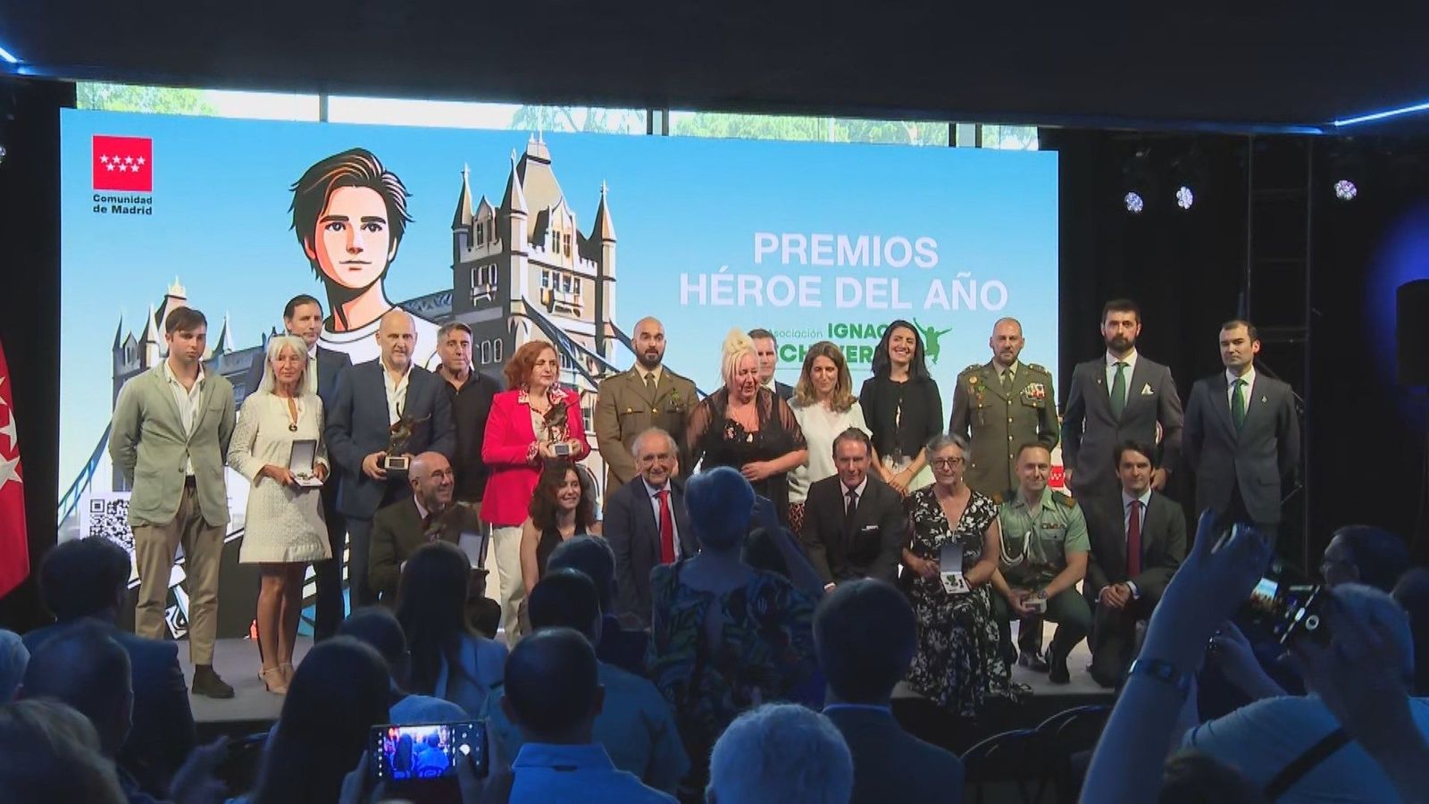 Madrid homenajea a los 15 Héroes del Año que "diciendo no al terror, dicen sí a la vida y la libertad"