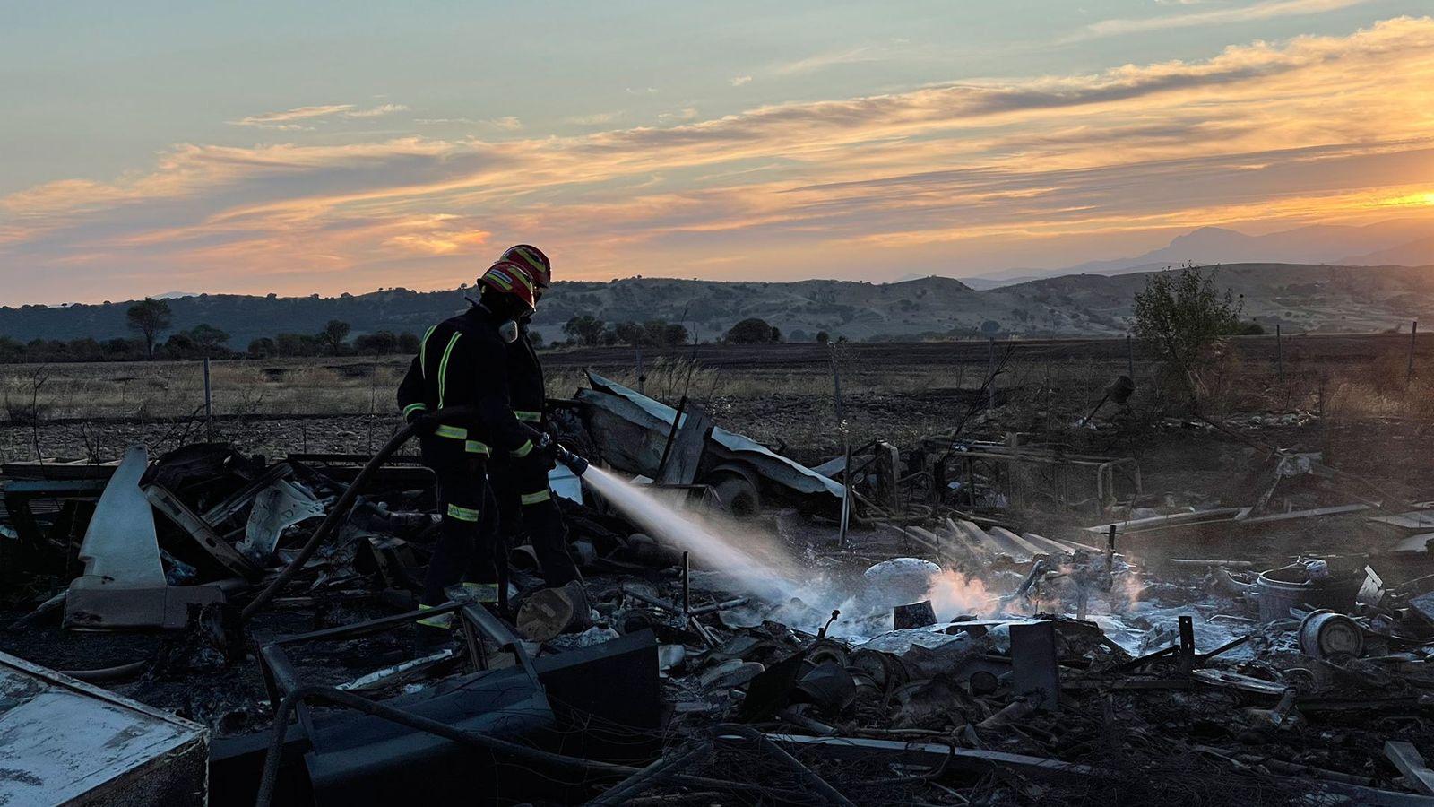 Incendio en Fuente del Sanz