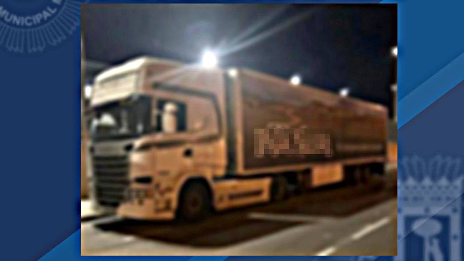 Tráiler robado en Ciudad Real y recuperado en Carabanchel