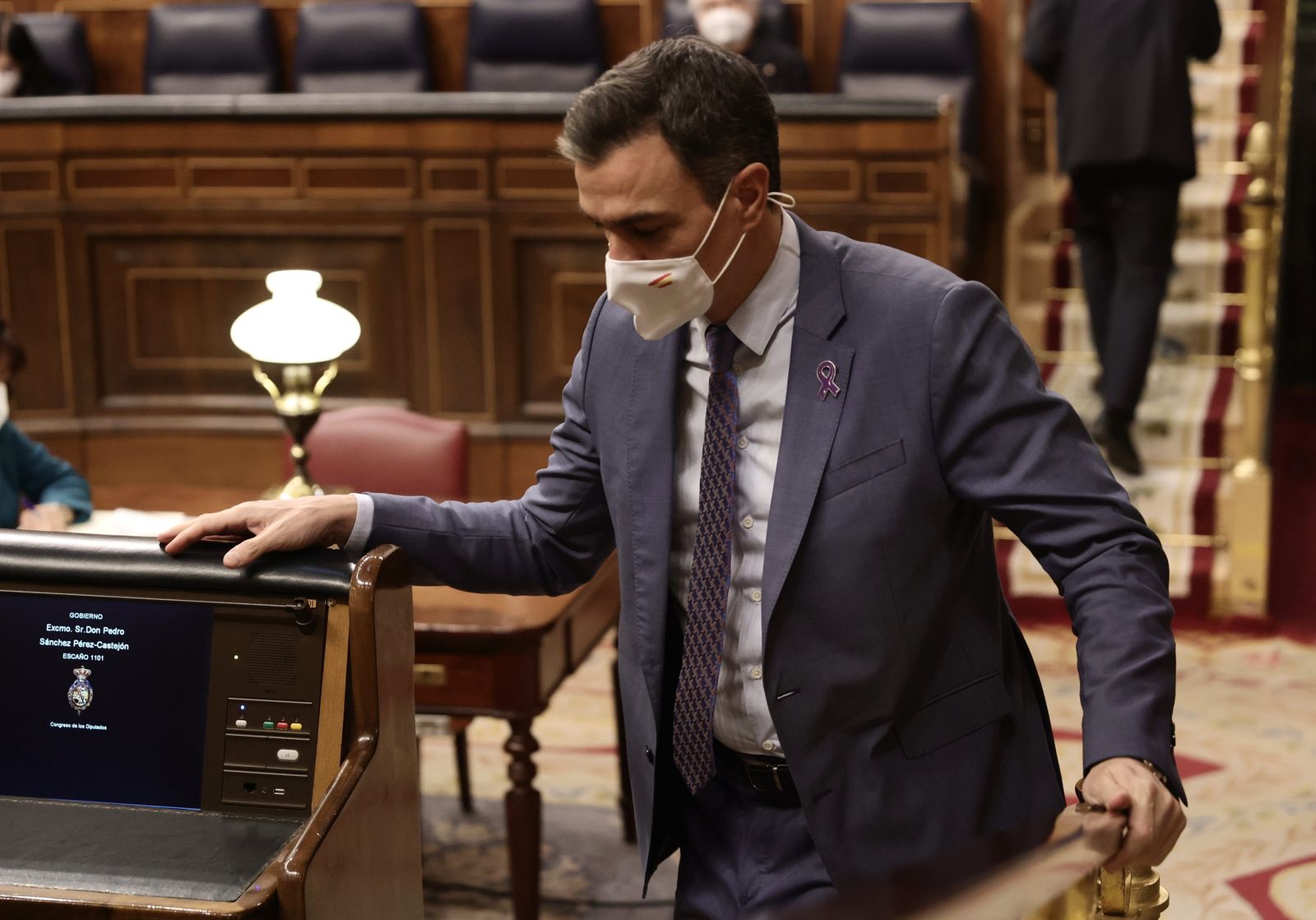 El presidente Sánchez en una sesión en el Congreso