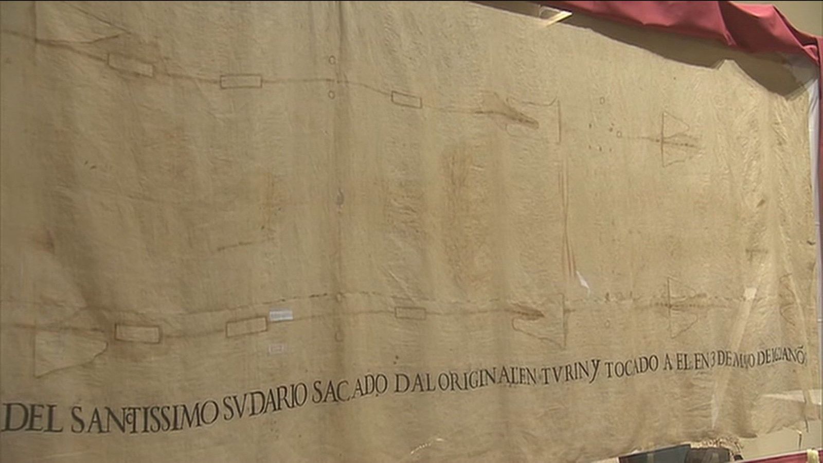 Una copia de la Sábana Santa de Turín puede verse hasta mañana en Torres de la Alameda