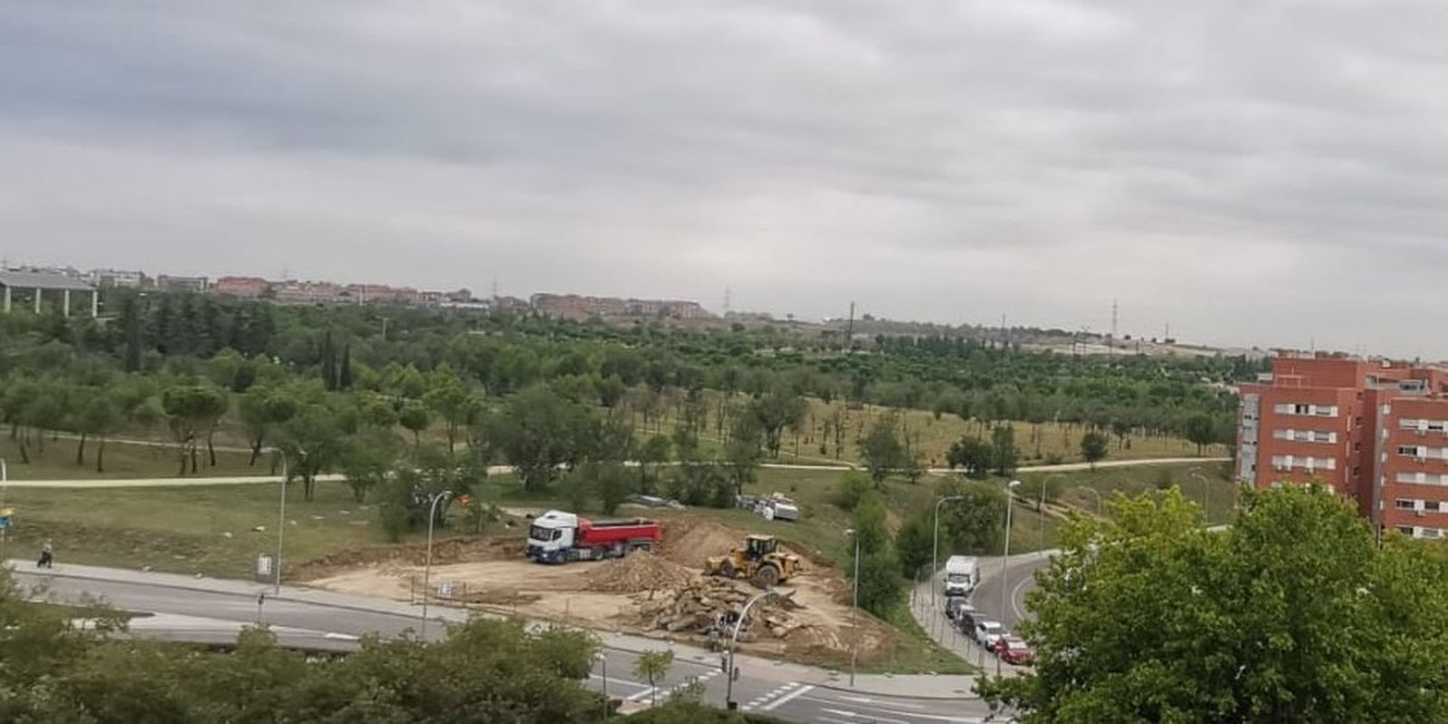 Obras para construir un cantón de limpieza en Vicálvaro